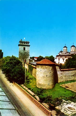 1597 - Iasi. Biserica si turnul Golia (sec. XVI)